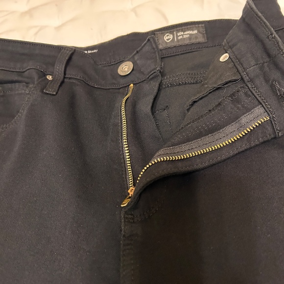 AG Very Black Womens Farrah Ankle High Rise Skinny Jeans Size 27R - Picture 10 of 11